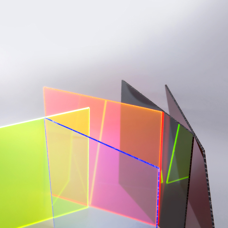 Prozirni šareni akrilni list