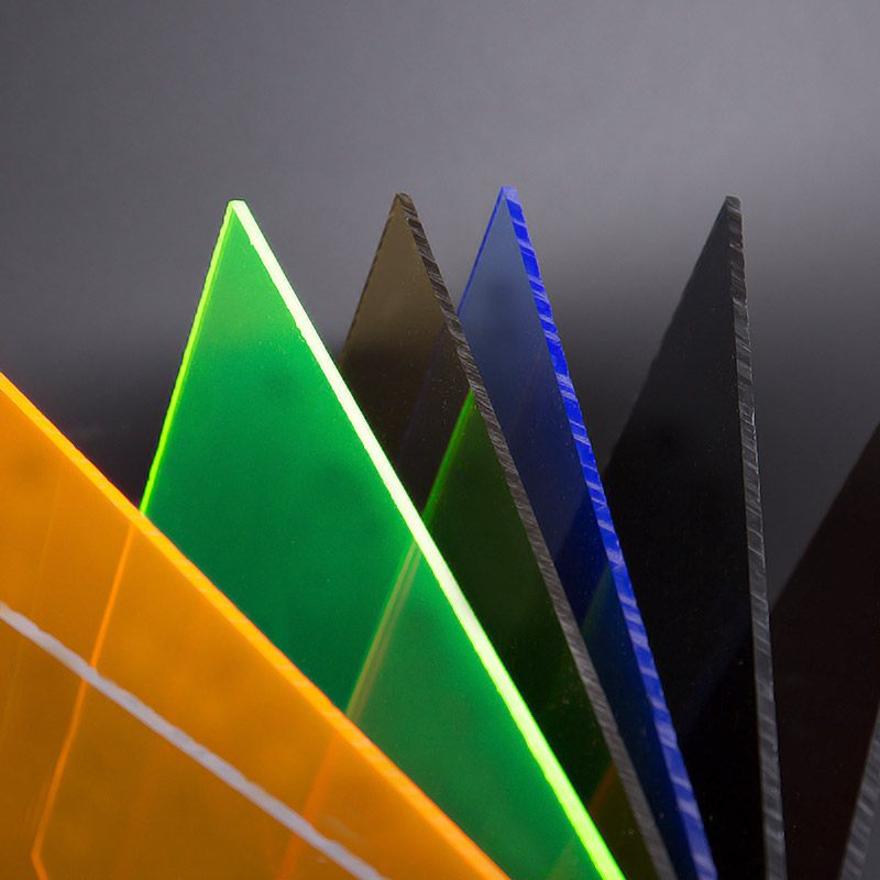 Prozirni šareni akrilni list